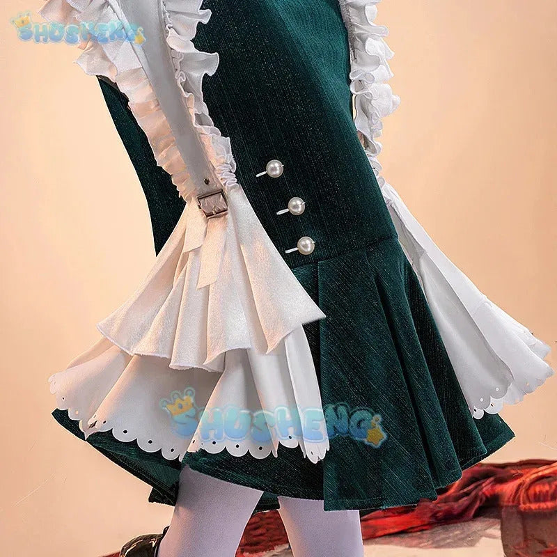 Anjo Nala Cosplay Reverse:1999 Nala Hari costume Ms. Kimberly Sexy Fish Tail Maid Dress Set Party Christmas Full Woman Uniform