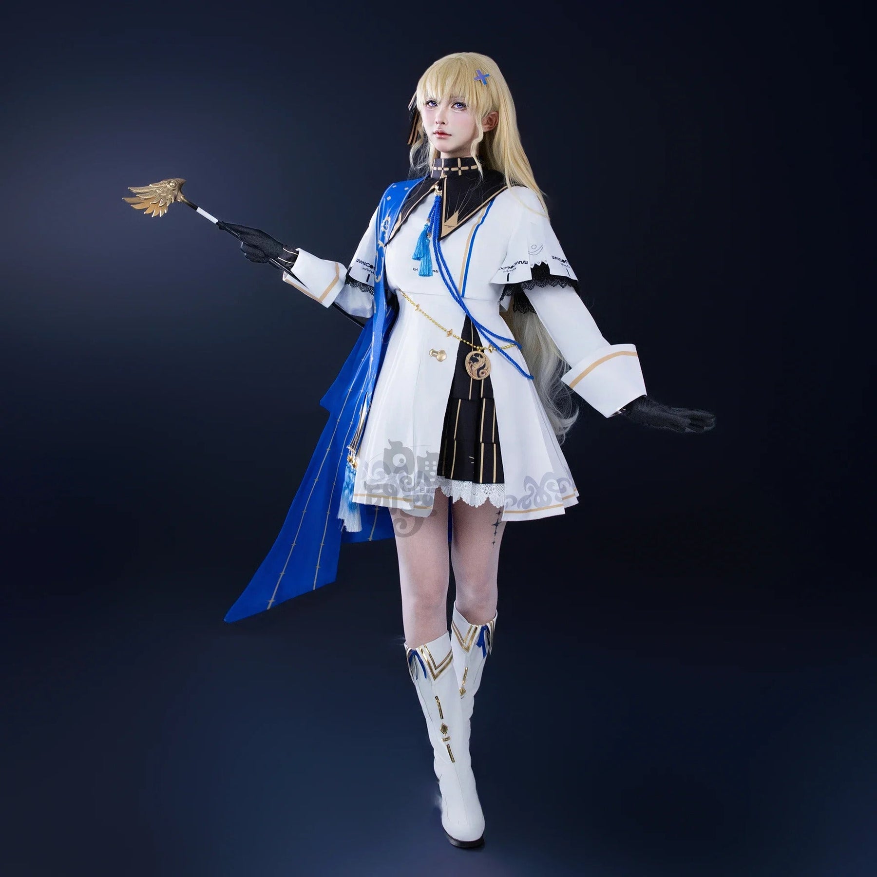 Shusheng-N Game Wuthering Waves Phoebe Cosplay Costume Hat wig dress gloves accessories props set Halloween carnival sweet Woman uniform