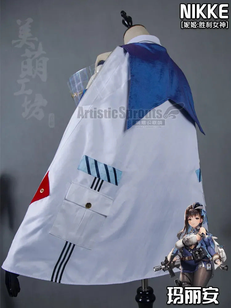 Nikke: Goddess of Victory Cosplay Marianne Costume Marian Women sexy bag buttocks skirt shirt tie hat socks Halloween uniform