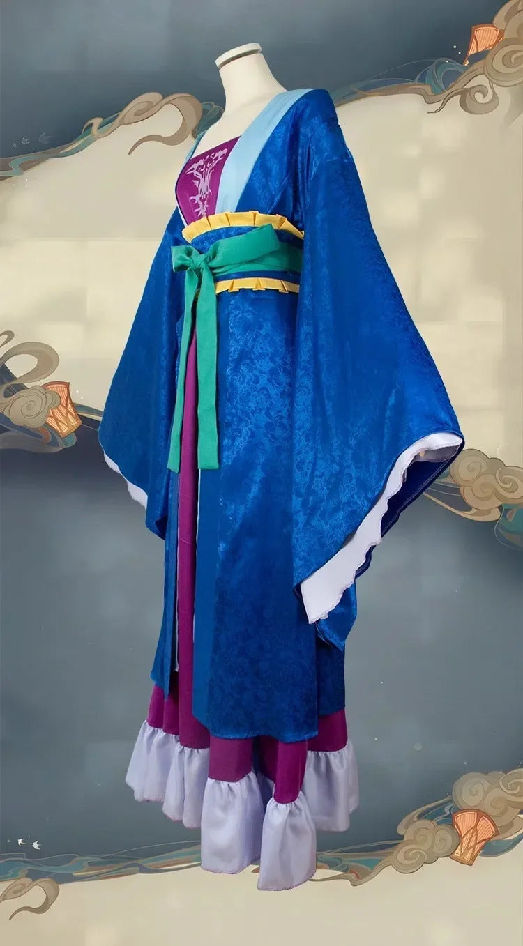 Anime The Apothecary Diaries Lihua Cosplay Costume Blue Dress Kusuriya No Hitorigoto Halloween Party for Women Girls Accessory