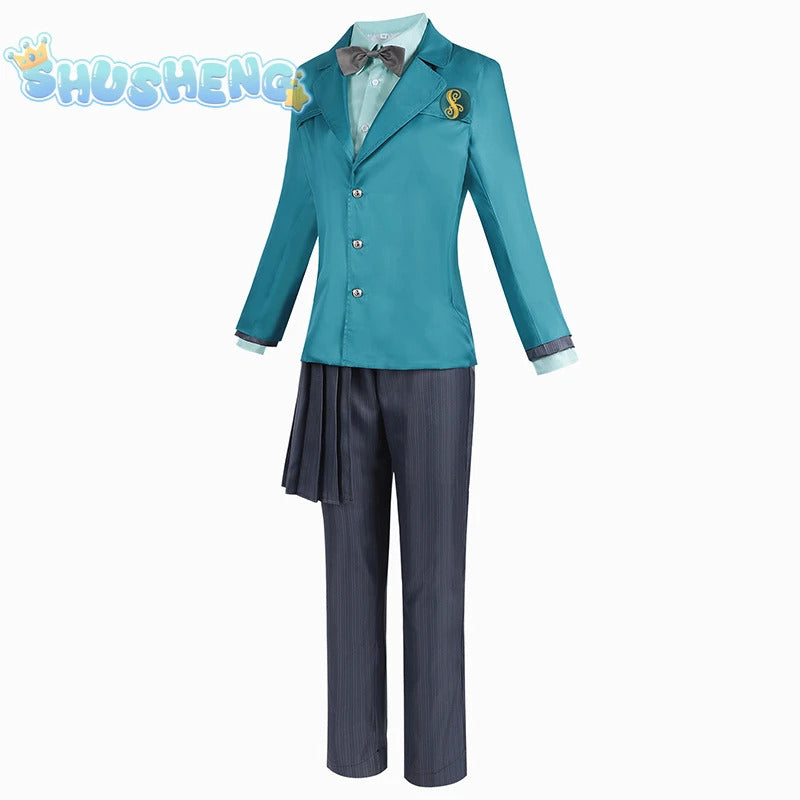 Movie Wicked Elphaba Cosplay costume Coat, shirt, apron, vest, tie, campus uniform Halloween party Elphaba Woman Man set S-XXL