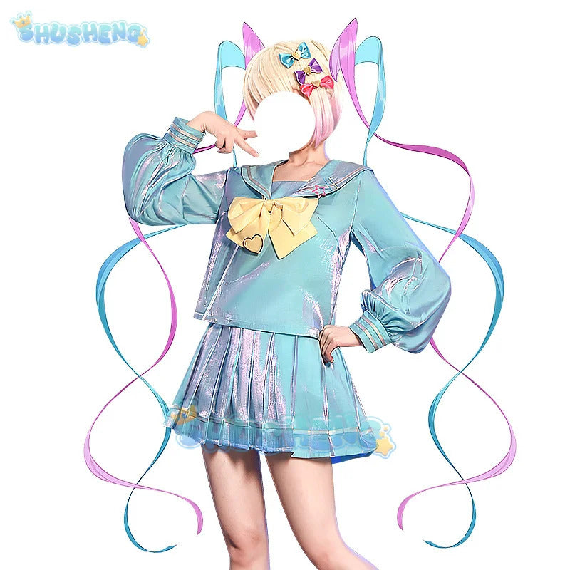 NEEDY GIRL OVERDOSE Rain Cosplay Costume Uniform Halloween Carnival Party Christmas Play Role Clothes Clothing for Women