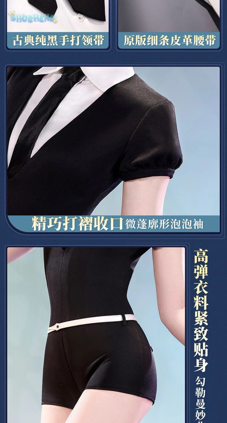 Phosphophyllite Antarcticite Land of the Lustrous Men Women Cosplay Costume Wig Tie Jumpsuit Outfit Uniform Belt