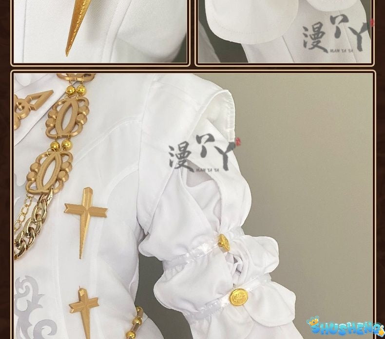 Identity Ⅴ Joseph Desaulniers Photographer Cosplay Costume Halloween party glamorous uniform accessorie props wig men women Set