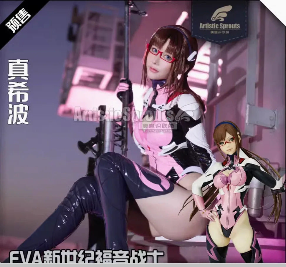 Mari Makinami Illustrious Anime EVA Cosplay Costume Women's sexy jumpsuit armor socks headwear set Halloween Carnival uniform