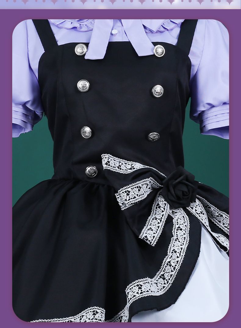 Rikka Takanashi Cosplay Costume Summer Gothic Dress Wig Halloween sweet girl New uniform Hero Cos
