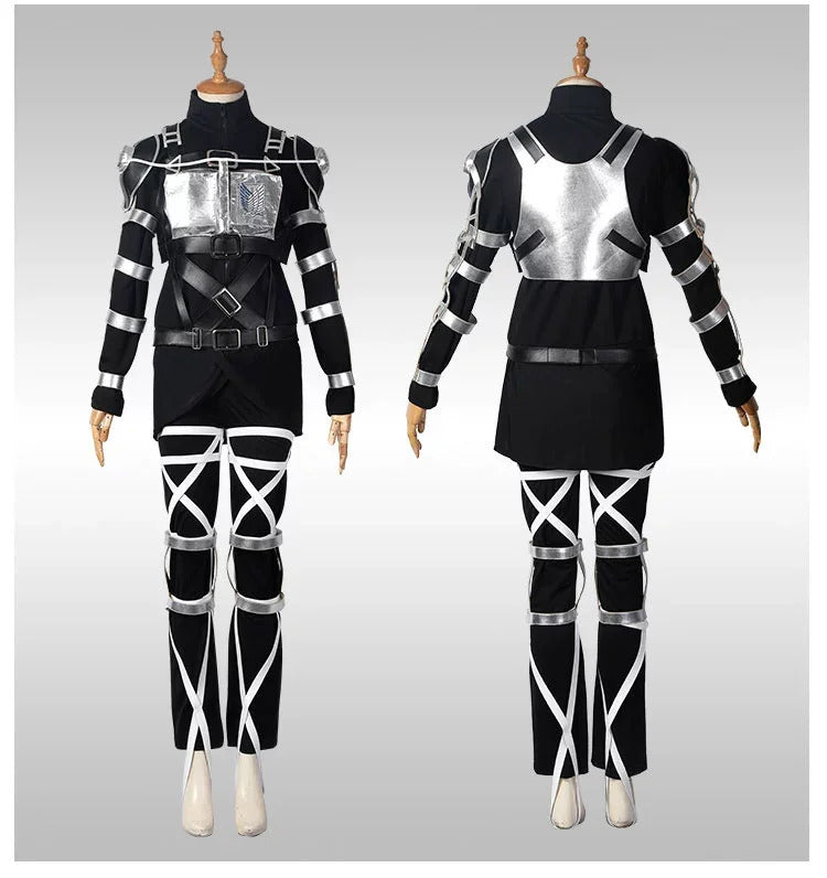 The Final Season Attack 4 Titan Cosplay Costume Anime Rivaille Mikasa AcKerman Shingeki No Kyojin Comiket party Woman Uniform