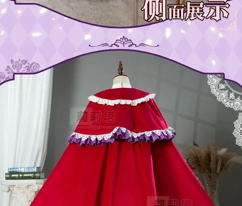 Manaka Laala cosplay 10th Anniversary Christmas red lolita dress Anime Pripara costume party gift girl accessories sweet new set