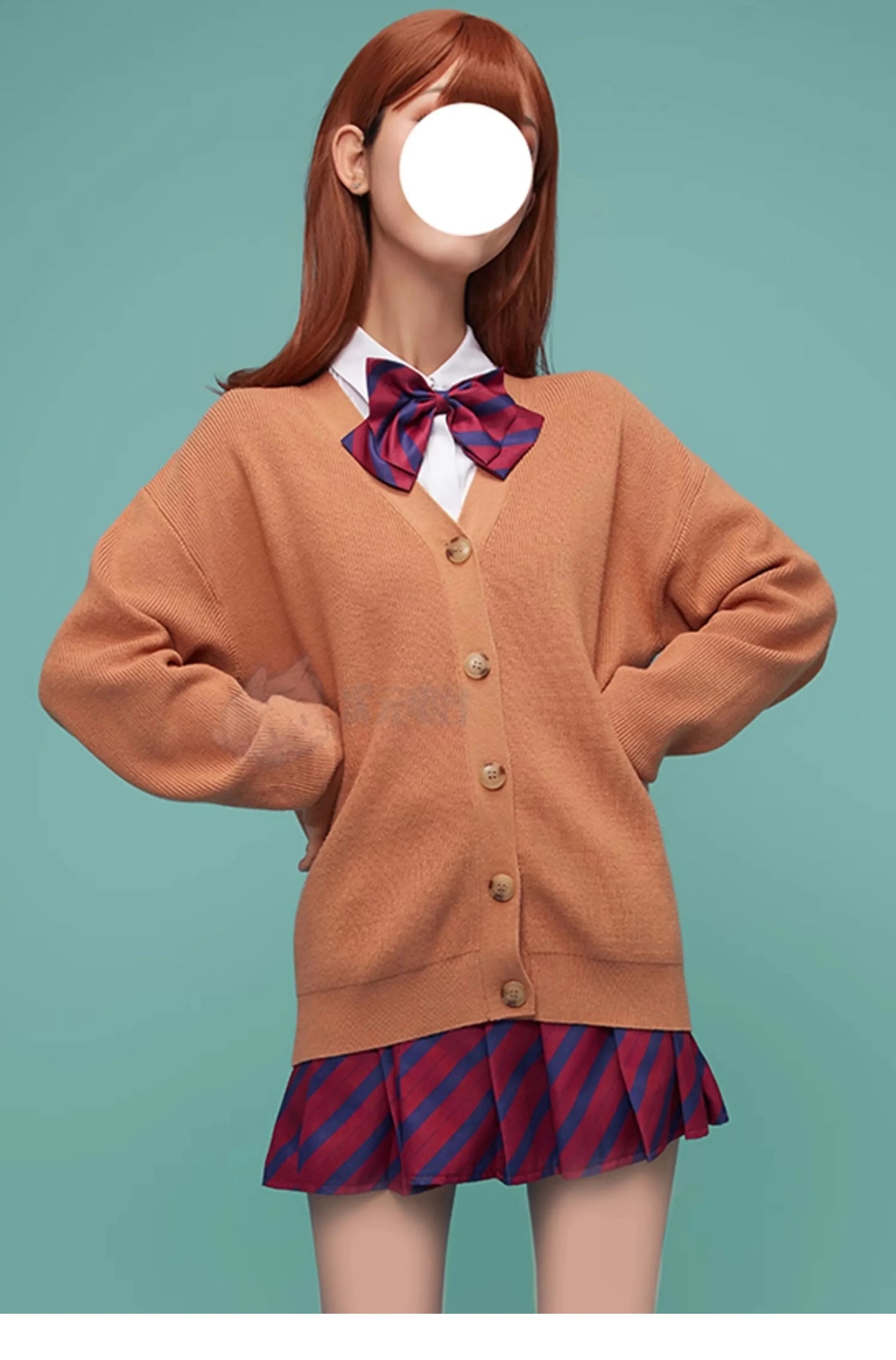 Anime Yamai Ren Komi Can't Communicate Cosplay Costume Halloween Carnival Sweet JK Uniform Sweater Coat Socks Women's Man Set