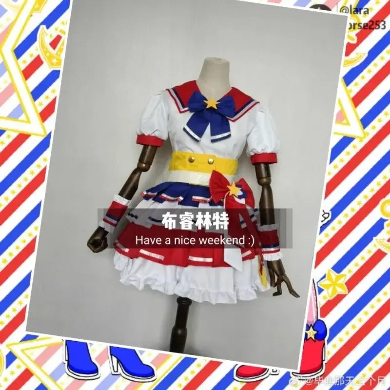 Anime Pripara Dorothy West Leona West Cosplay Costume Women's Man Halloween Sweet JK Dress Uniform Props Tie Full Set Uniform