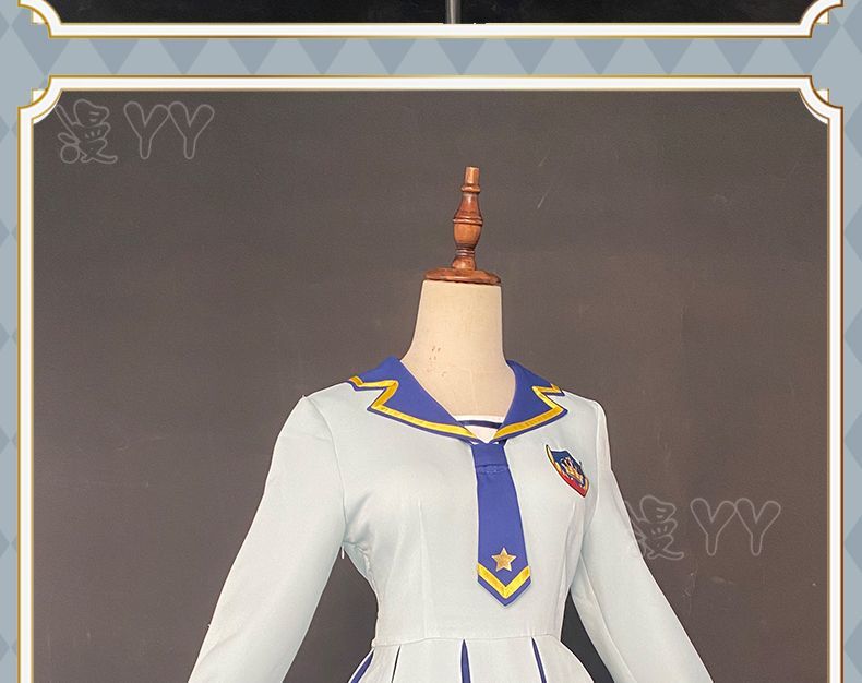Aikatsu Stars! Costume Nijino Yume Cosplay Dresses School Idol Yume Wigs Headwear Halloween Carnival Schoolgirl Uniform Dress