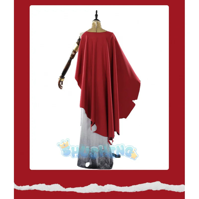 Game Path to Nowhere Hestia Cosplay Costume Cloak, armband, gloves, accessories and props Halloween party sexy Woman dress set