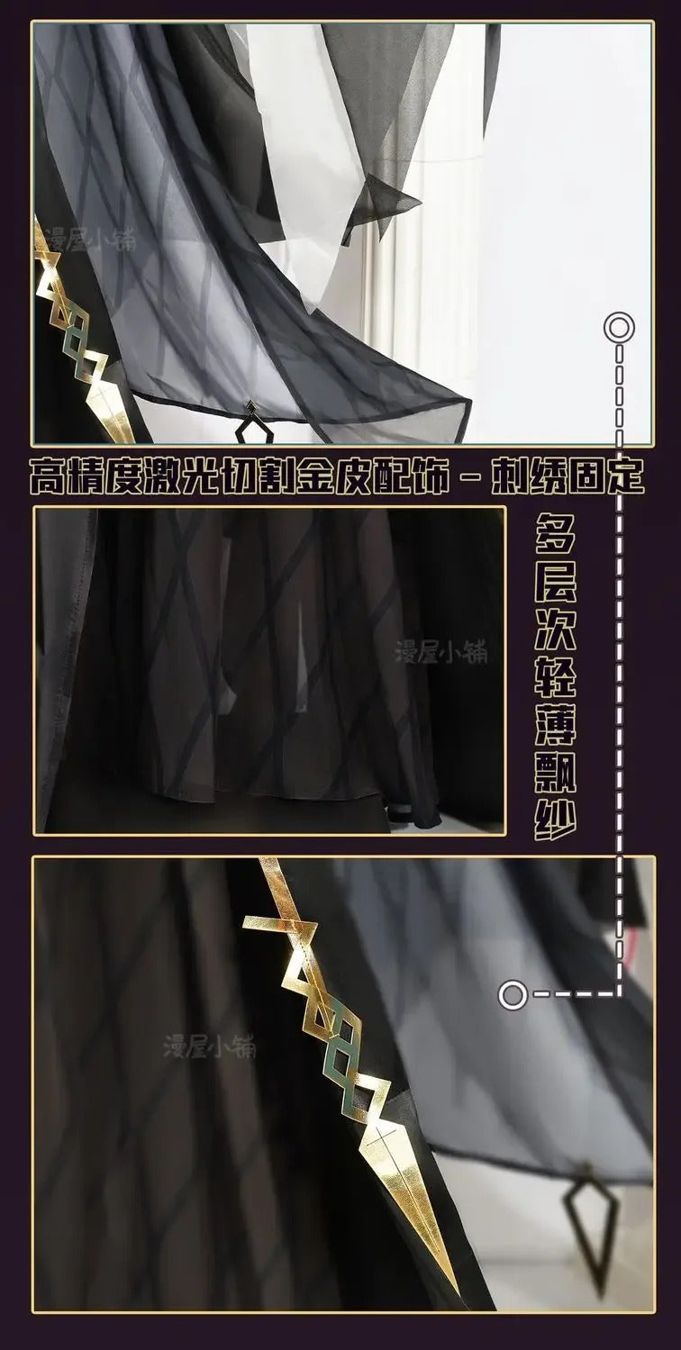 Arknights Laqeramaline Duqa Convalliss Cosplay Costume Dress Uniform Cloak Headscarf Props Logos Halloween Party for Women