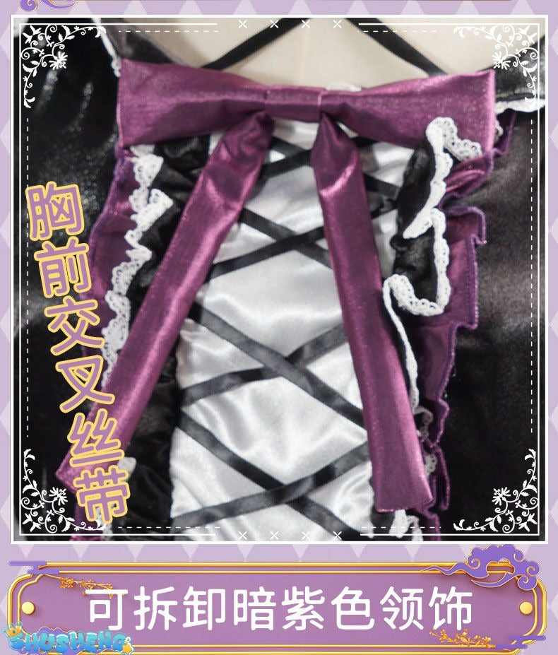 Akemi Homura Black Dress Anime Puella Magi Madoka Magica Cosplay Costume Lolita Dress Party Suit Halloween Uniform