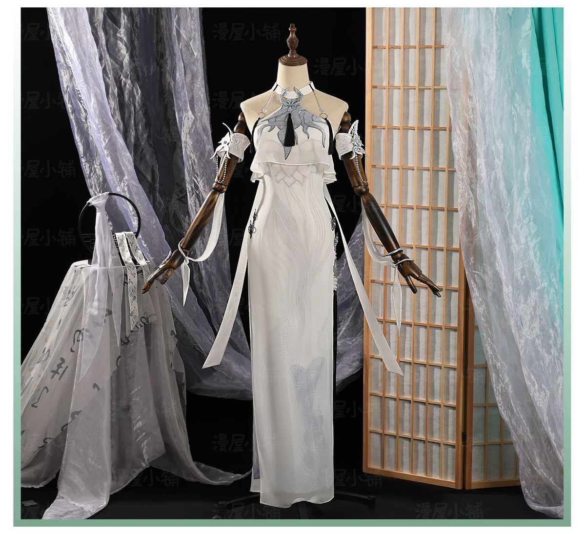 Naraka Bladepoint Viper Ning Cosplay Costume Cheongsam White Snake Role Play Halloween Carnival Uniform Anime Clothing