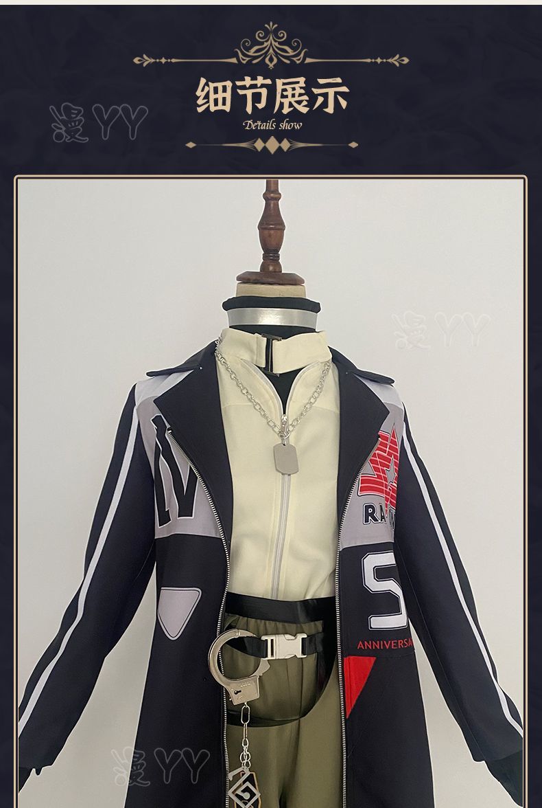 Alva Lorenz Cosplay Costume Identity V Hermit Suit Handsome Uniform Halloween Carnival Suit Fancy Outfits