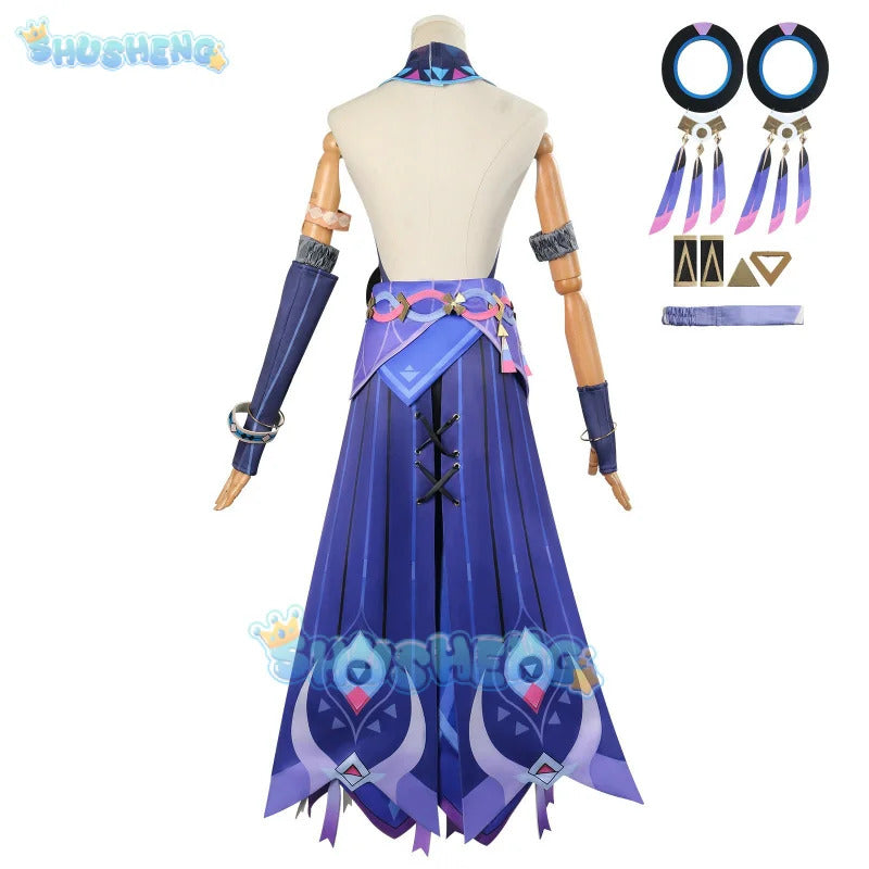 Genshin Impact Citlali Cosplay Costume Dress Headwear Game Uniform Masters of The Night-Wind Natlan Halloween Party Women