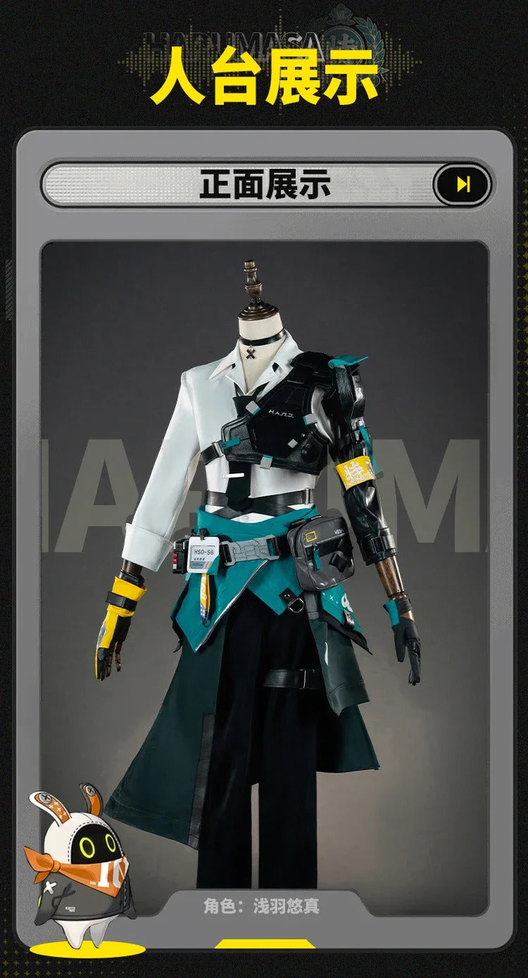 Asaba Harumasa Cosplay Costume Game Zenless Zone Zero Fashion Handsome Battle Uniform Halloween Party Role Play Clothing