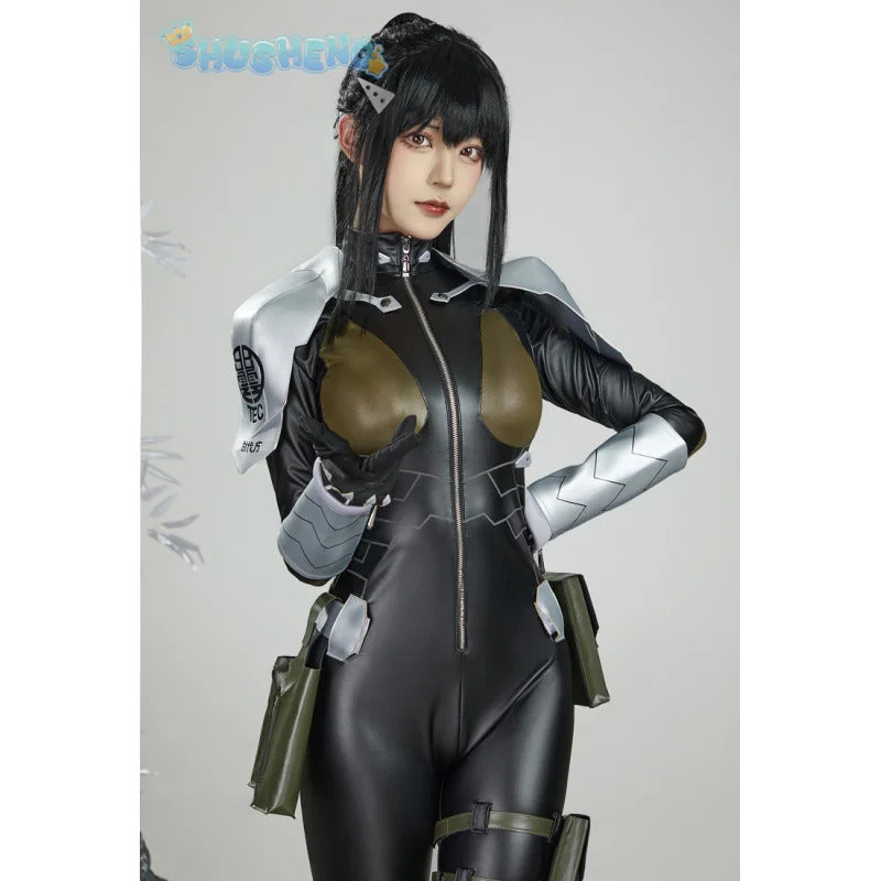Mina Ashiro Kaiju Anime No.8 Cosplay Fantasia Costume Disguise for Adult Women Jumpsuit Outfits Halloween Carnival Party Clothes