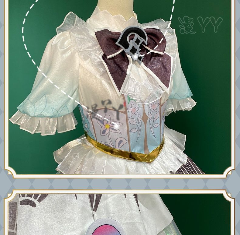 Dolia Cosplay Costume Game Honor of Kings Doria Costume Uniform Dress Headgear Set Duo Liya Role Play Clothing Women Dress