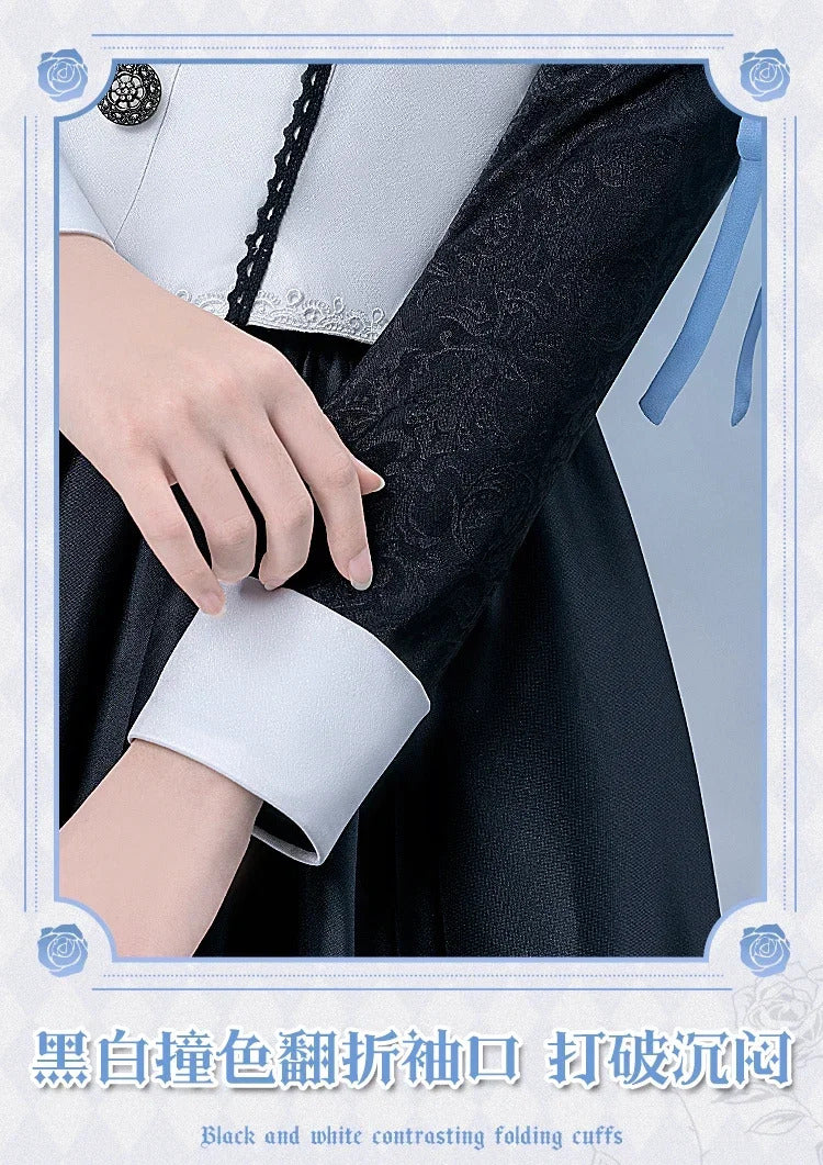 Shusheng-R Anime EVA New Ayanami Rei Cosplay Costume Halloween Party Sweet Lolita dress hat socks necklace prop set men women uniforms