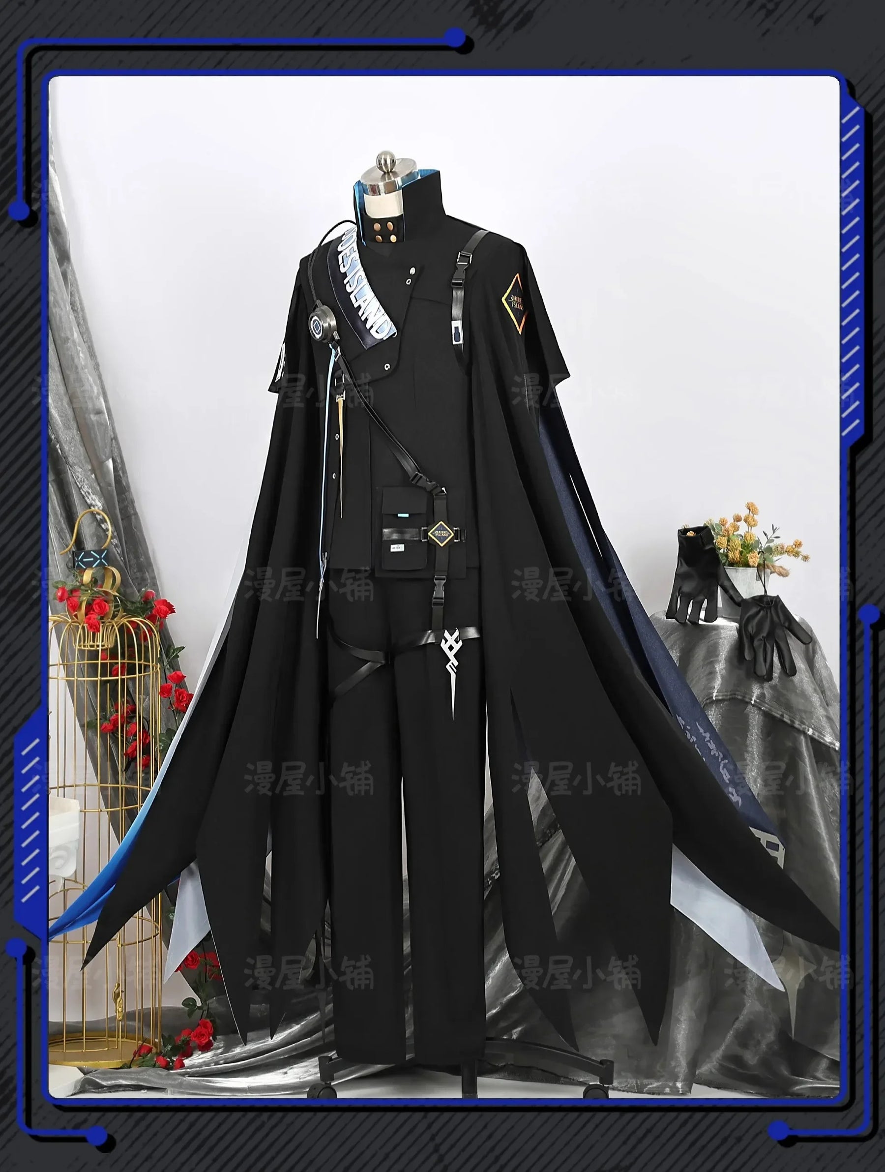 Arknights Aefanyl Logos Cosplay Costume Uniform Earrings Ears Rhodes Island Elite Operator Halloween Party Women Men