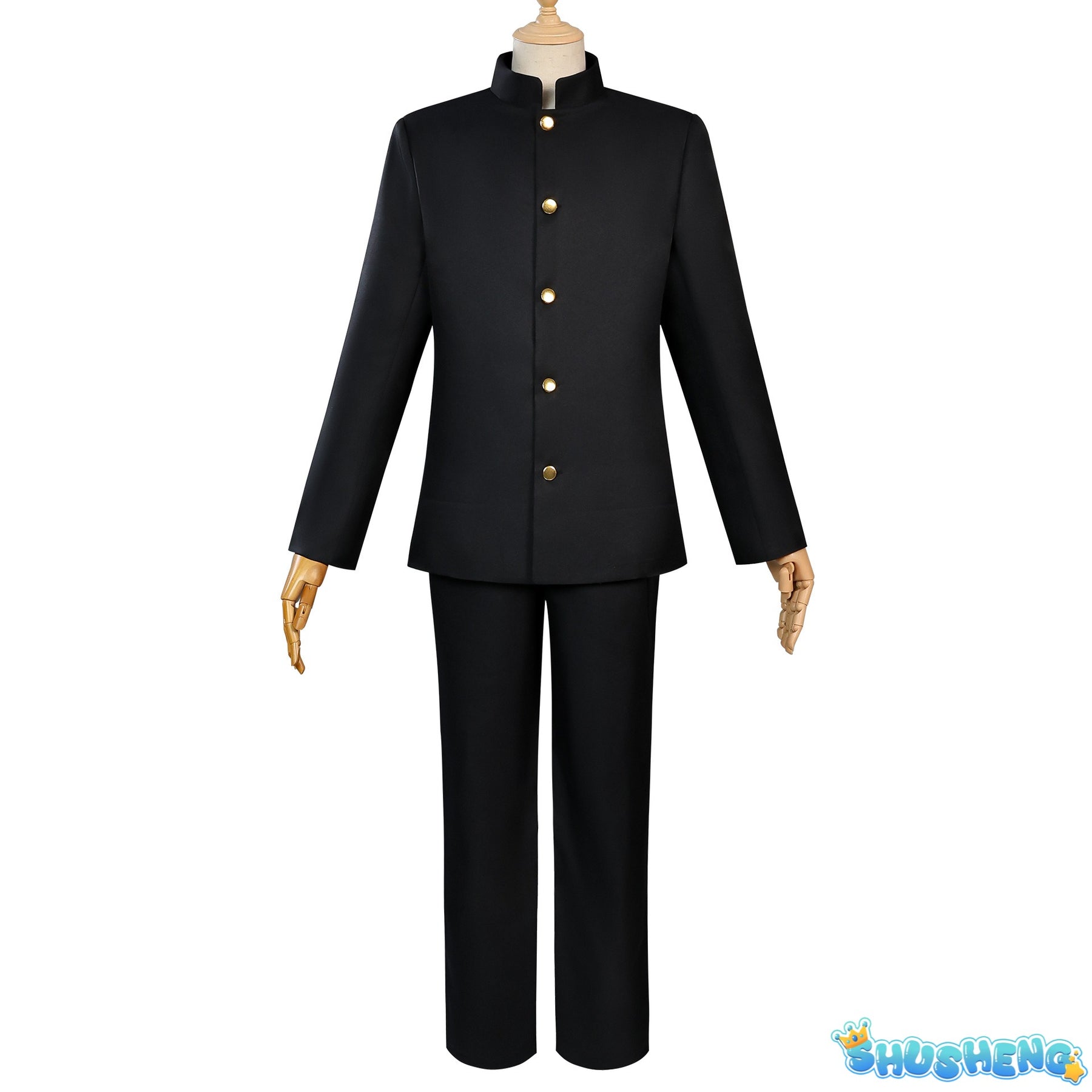 Anime GinpachiSensei Comic Con Gintama Shimura Shinpachi Costume Dk Shcool Suit Glasses For Man Halloween Christmas