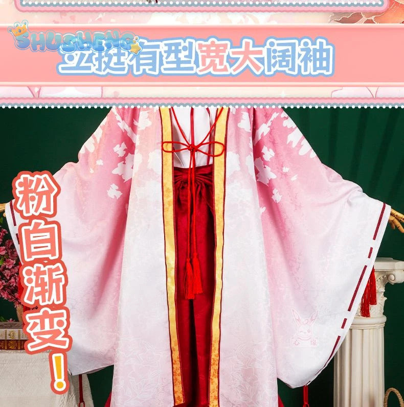 Anime Senren * Banka Tomotake Yoshino Cosplay Costume Party Christmas Witch Sweet Kimono Accessories Prop Woman Man Set S-XXL