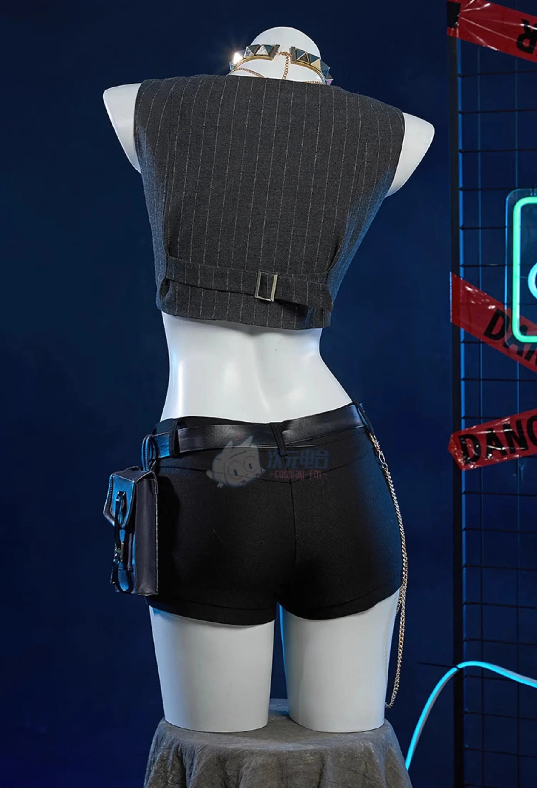 NIKKE:The Goddess of Victory Rosanna Cosplay Costume Halloween Carnival Fashion Coat Leather Pants Accessories Prop Woman Set