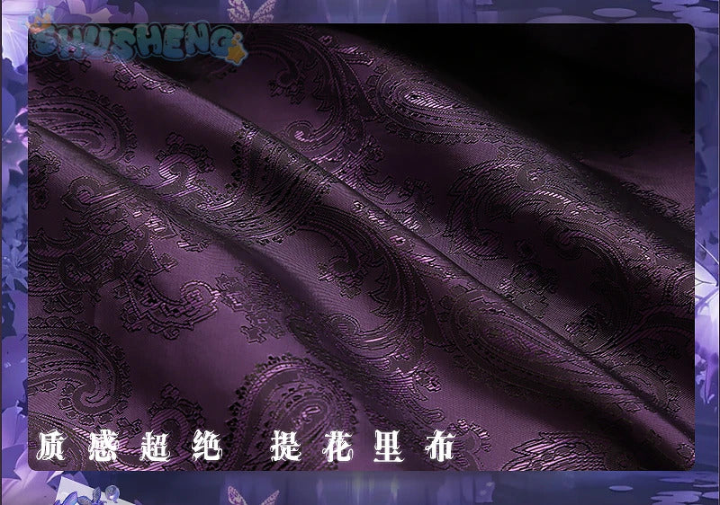 Game Twisted Wonderland Cosplay Vil Schoenheit Costume Tail necklace gloves purple gorgeous sexy dress Halloween uniform XS-XXXL