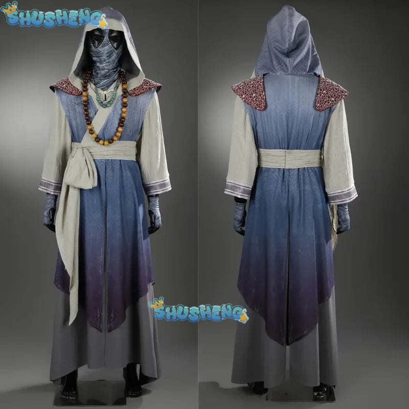 Man Zenpool Cosplay Costume Hoodie Robe Shirt Pants and Accessory Full Set Halloween Comic Con Fancy Dress Custom Made