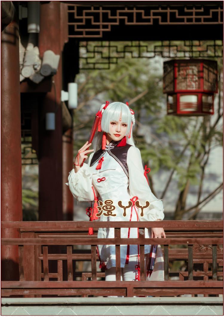 Shiranui Onmyoji Shiranui Cosplay Costume Halloween party dress female cheongsam