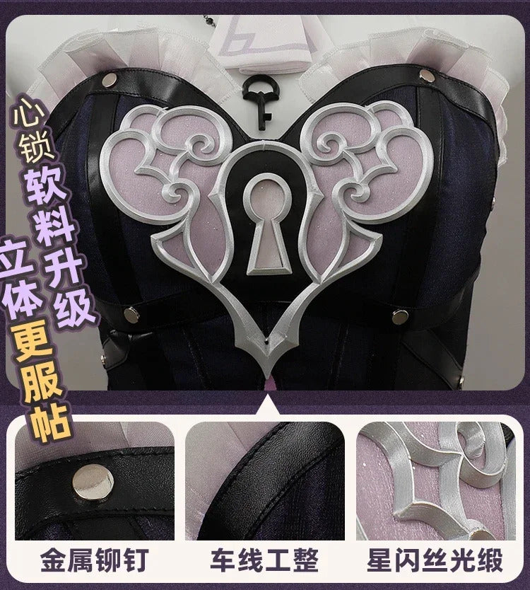 Shusheng The Herta Cosplay Game Honkai: Star Rail Costume Fashion Sweet Uniform Dress Women Halloween Party Role Play Clothing