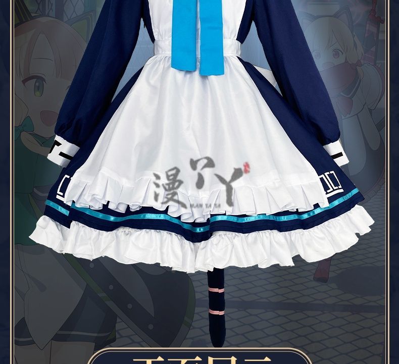 Anime Game Blue Archive Cosplay Saiba Midori Saiba Momoi Costume Maid Uniform Lolita Cat Ears Tail For Halloween Customized