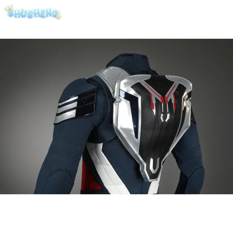 Sam Wilson cosplay superhero Captain 4 Falcon costume shoes movie high quality bodysuit party Halloween combat men suit new set