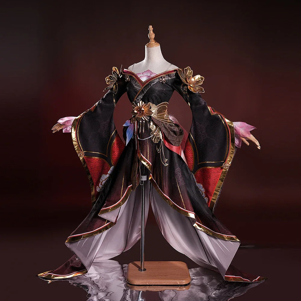 Honkai star rail fugue cosplay dress ingyun pajamas tail hairpins Xianzhou Luofu Halloween party prop Shusheng