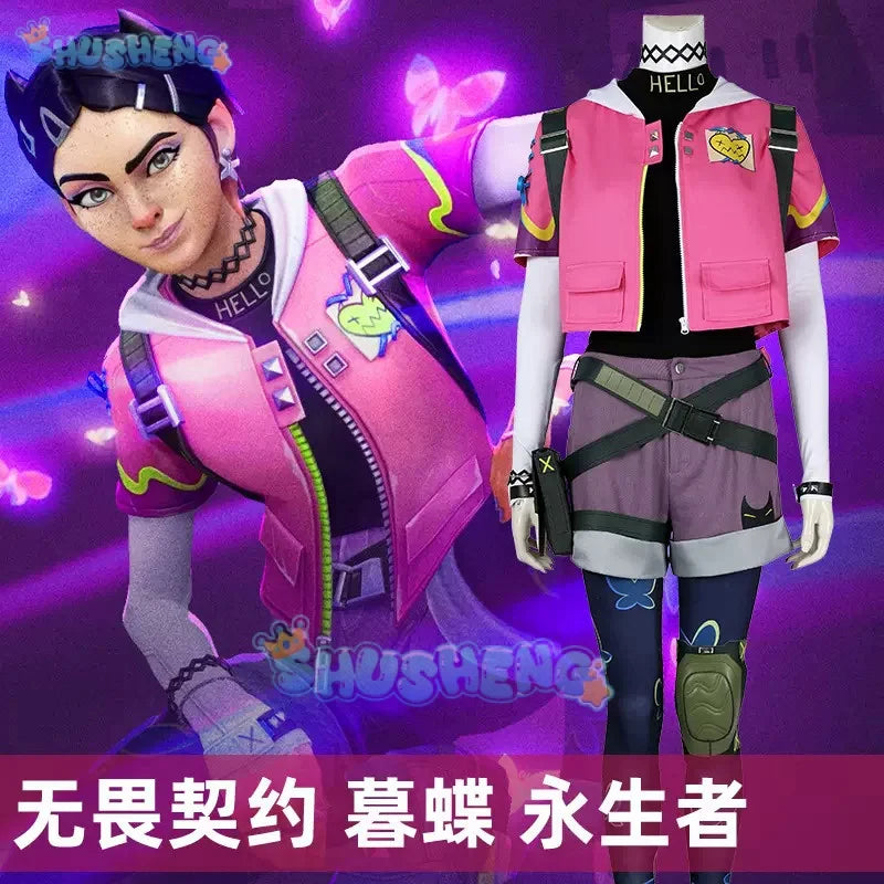 Valorant Clove Cosplay Full set of anime character costumes for both men and women