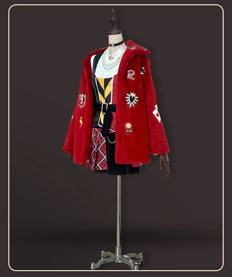 Anime Riddle Cosplay Twisted-Wonderland Costume Halloween Carnival Fashion Uniform Accessories Prop Jacket Men Women Riddle Set