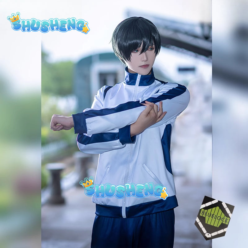 Blue Lock Reo Nagi Bachira Isagi Chigiri Cosplay Costume Zip Sportswear Tracksuit Sweatshirt Hoodie Halloween Carnival Clothes