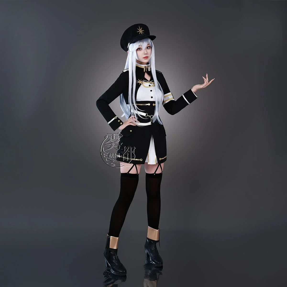 Shusheng-R Vladilena · Milize Anime 86- Eighty Six Cosplay Costume Wig shoes Hat Socks Belt Halloween Women Fashion Sweet New Uniform Set