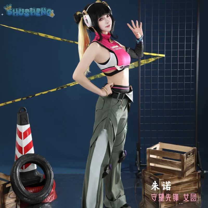 Game Juno OVERWATCH2 Cosplay Costume Halloween party casual men women uniform jacket strapless pants prop set