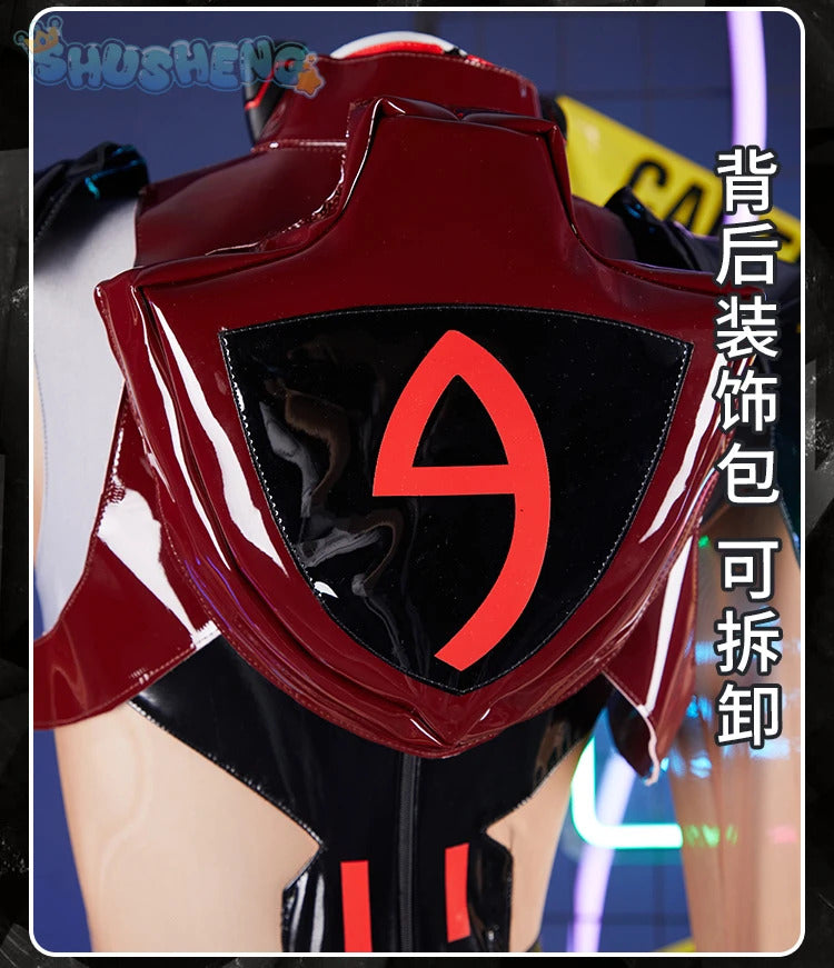 Ayanami Rei cosplay anime Eva costume sexy black leather jumpsuit accessory set Halloween Christmas Ayanami Rei woman uniform