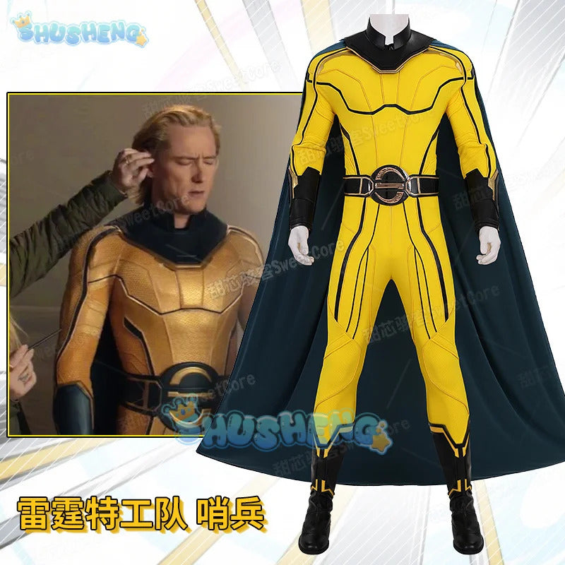 Movie Thunderbolts Sentry Cosplay Costume Uniform Halloween Carnival Party Christmas Play Role Clothes Clothing for Men