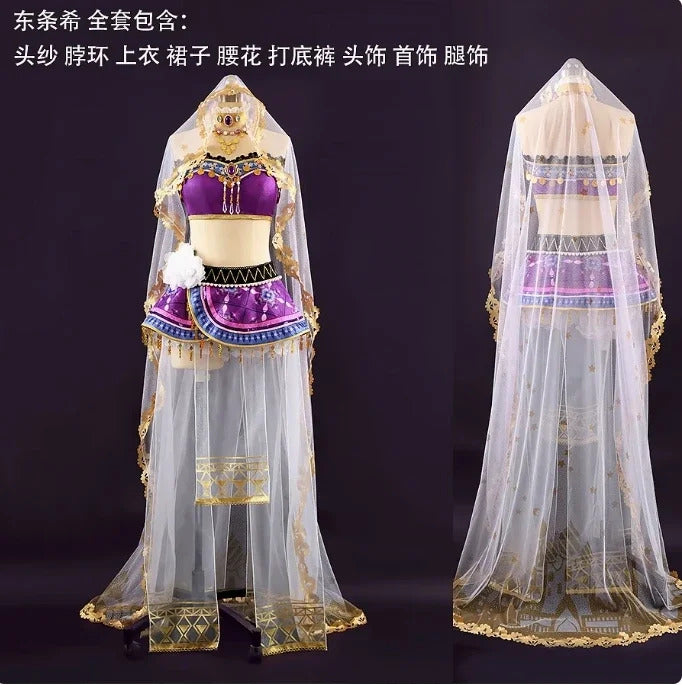 Anime Nozomi Tojo Love Live!Cosplay Muse dancer Costume Halloween Party Sexy Dress Accessories Prop Set Women Gorgeous Uniform
