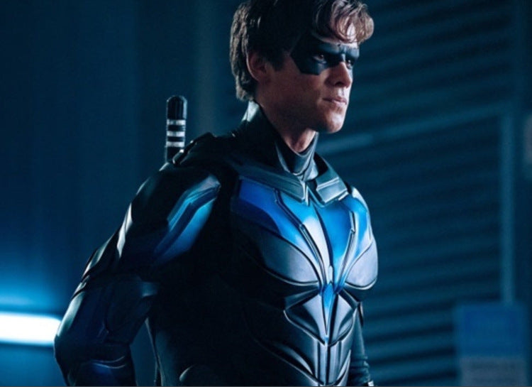 Titans Nightwing Cosplay Costume Carnival Halloween Cosplay Dick Grayson Jumpsuit Superhero Robin Outfit Fancy Men Costume