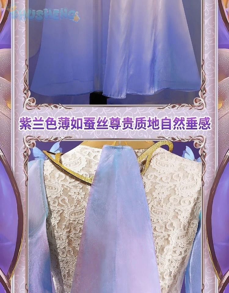 Vera Nair Perfumer Cosplay Game Identity Ⅴ Costume Gorgeous elegant dress prop and accessory set Halloween party Woman uniform