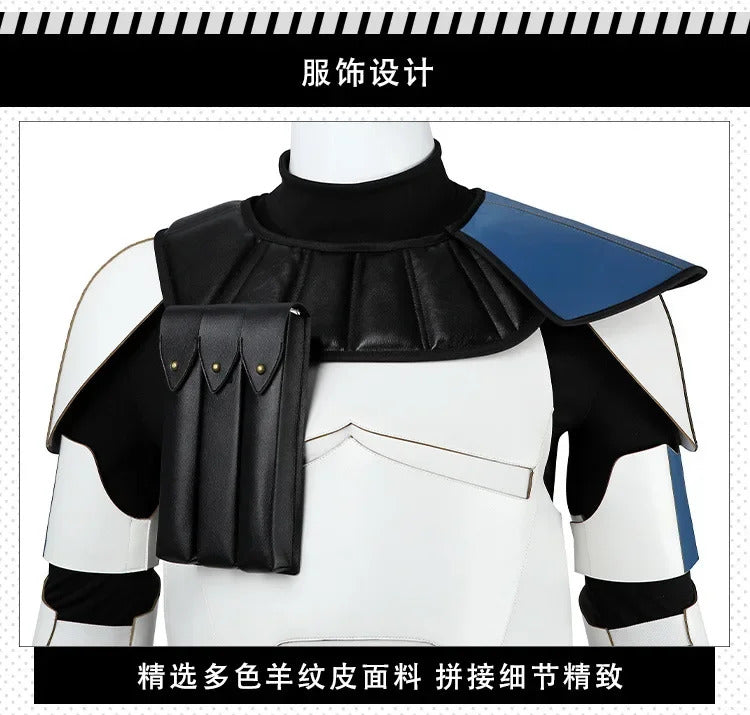 Captain Rex CT-7567 Movie Star Cosplay Costume Helmet shoes gloves waist bag prop set Halloween men women fantasy New uniform