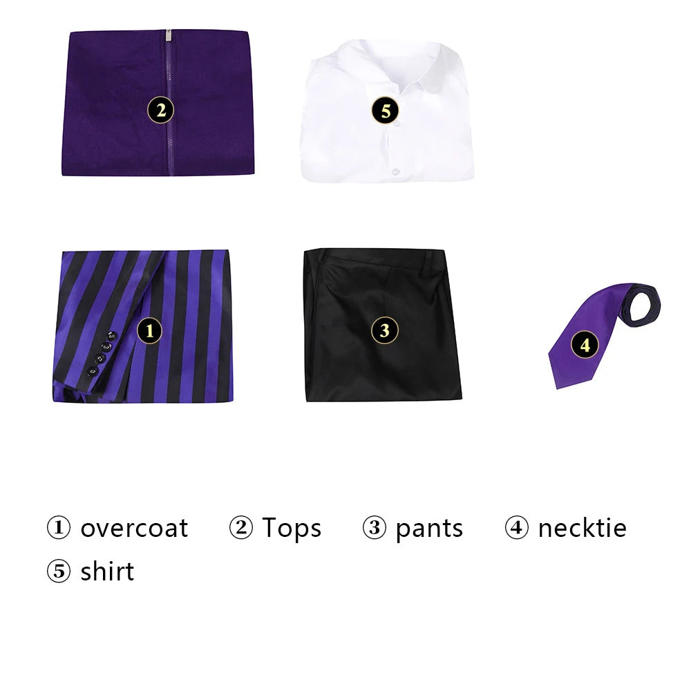 Wednesday 2 Xavier Thorpe Ajax Petropolus Cosplay Costume Nevermore Academy Uniform Halloween Carnival Party Christmas Play Role