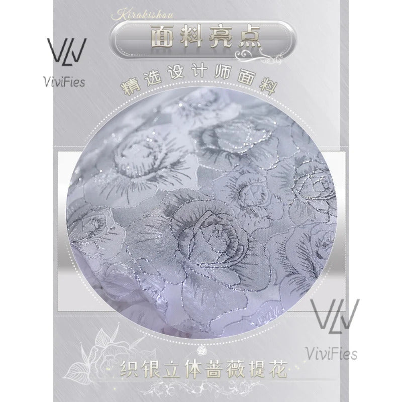 Kirakishou Cosplay Costume Wigs Anime Roses Maiden Cosplay Women Kirakishou Cosplay Lolita Gothic Dress White Lolita Dress Boots