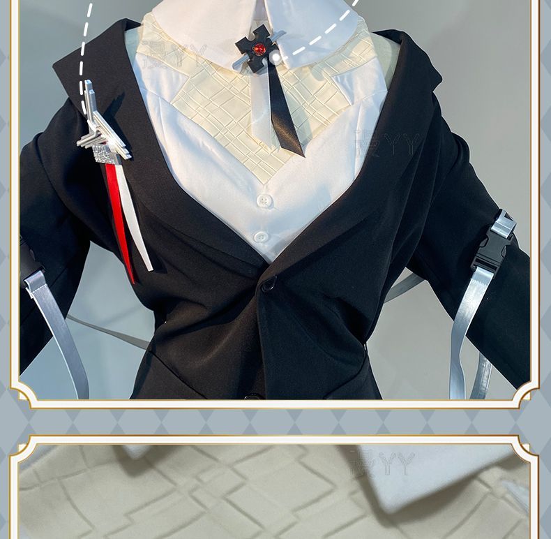 Arknights Theresa Cosplay Costume Cos Game Anime Party Uniform Hallowen Play Role Clothes New Full Set